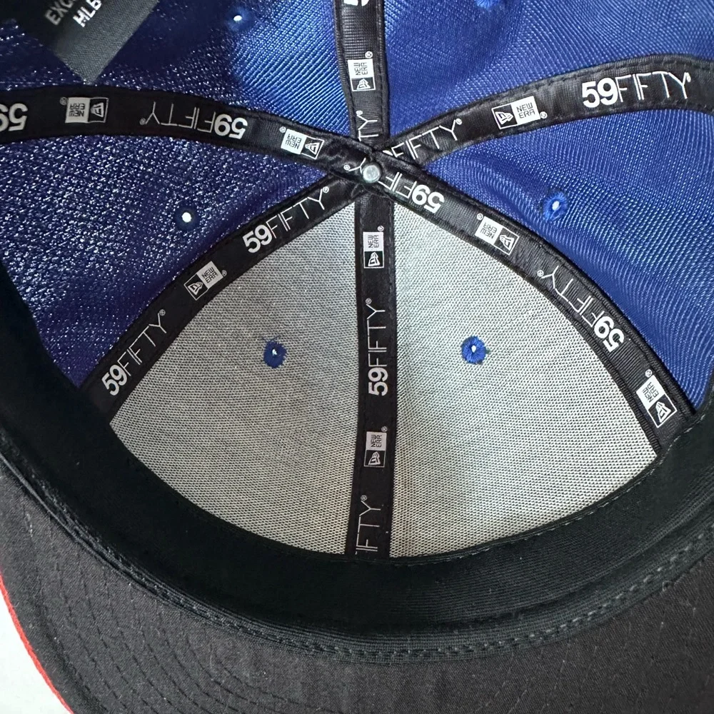 New Era 59FIFTY Fitted Hat - Royal Blue & Black NY Mets - Picture 4 of 4